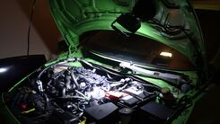Mechanic Light, LED Work Light, Magnetic Work Light Attached to a Car Hood, Magnetic Light